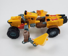 2004 TRANSFORMER SCOOP or BULLDOZER Hasbro Takara Yellow Black