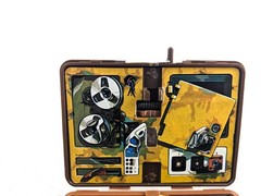 Vintage 1975 Kenner SMDM Oscar Goldman Figure Exploding Briefcase W/ Files