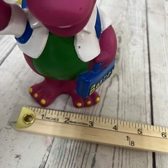 Vintage 1992 Lyons Group Barney Purple Dinosaur Coin Piggy Bank Back to School