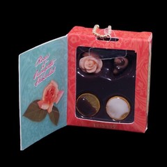 Vintage Chocolate Candy Box Replica Blind Box Japan Gashapon Keychain Figure