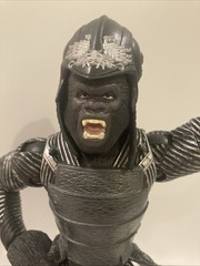Hasbro Planet Of The Apes ATTAR Action Figure 7.5 Inch Black Silver Armor Helmet