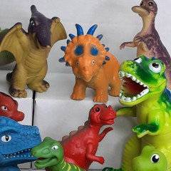 16x Baby Dinosaur Toy Bundle Lot Children’s Play Figures Kids Colorful Squeeze