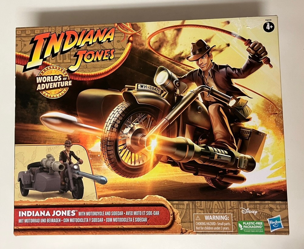 Indiana Jones Worlds of Adventure 2023 Indiana Jones Hasbro Disney Sealed 2.6 in