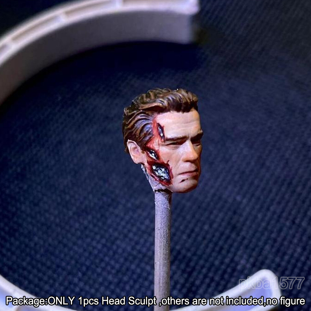 Premium 1/18 Battle Damage Old Arnold Head Sculpt For 3.75″ Action Figure BFS