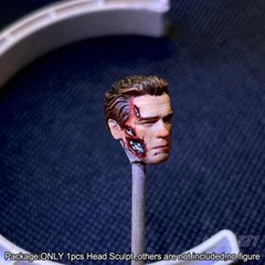 Premium 1/18 Battle Damage Old Arnold Head Sculpt For 3.75″ Action Figure BFS
