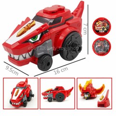 In Box Core Dinosaur Transform Ultra Chest Part Helmet Disk Figure Kids Toy Car