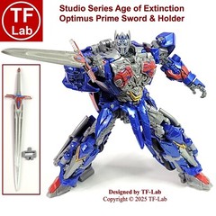 Sword and Holder: The Last Knight Nemesis Prime Transformers Studio Series