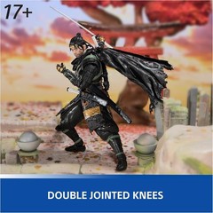 PlayStation, Ghost of Tsushima, 6” Jin Sakai Samurai Action Figure & 2