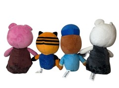 Roblox Piggy Series 1 & 2 Plush Tigry Piggy Officer Doggy 8 Inch Lot Of 4