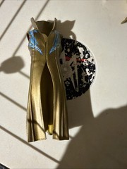 WWE Sin Cara Elite Entrance Coat X Two + Basic Figure Gold Blue Gold Black Cape