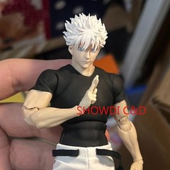 Custom 1/12 Jujutsu Kaisen Satoru Gojo Head Sculpt For 6″Romankey SHF Vtoys Body