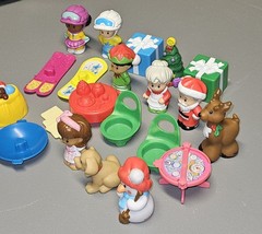 Little People Lot 21 Christmas Advent Calendar Santa Reindeer Elf Gifts