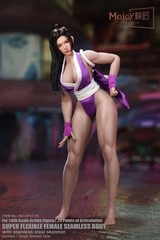 Mojoy Shiranui Mai Fighting Style Female Seamless Body 1/6 Action Figure Purple
