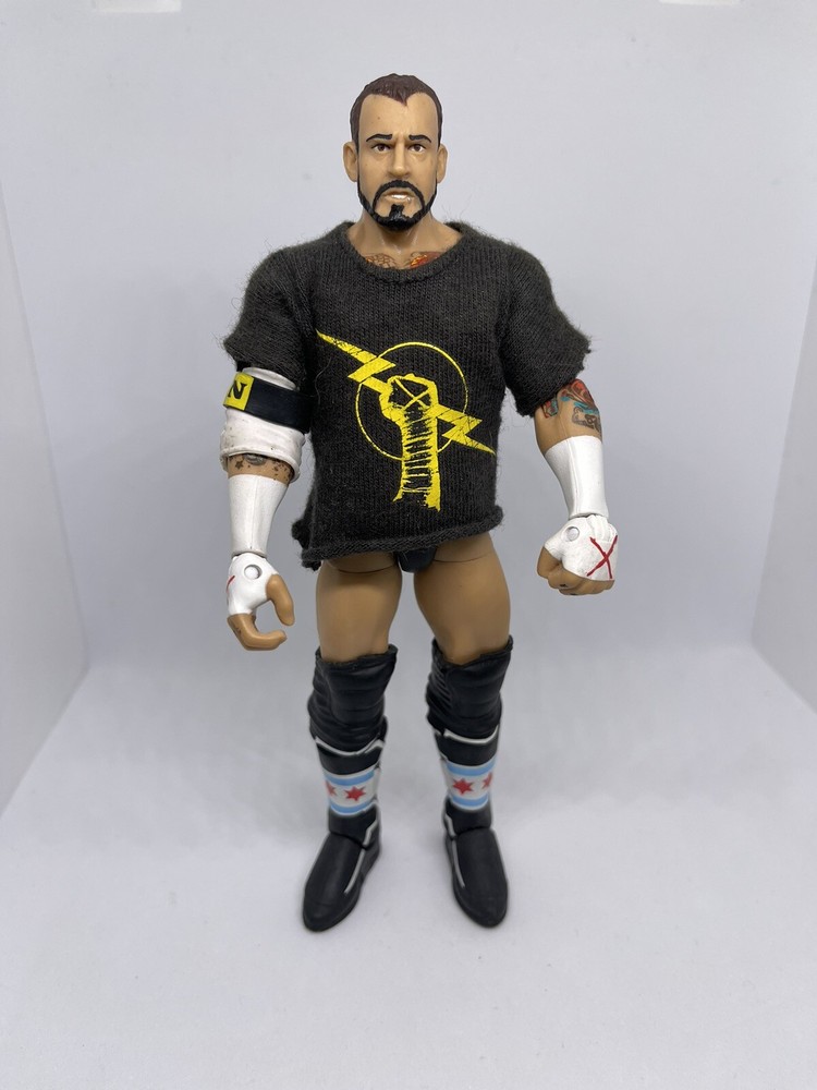 WWE CM Punk Elite Series 11 Nexus COMPLETE RARE Mattel Wrestling Figure