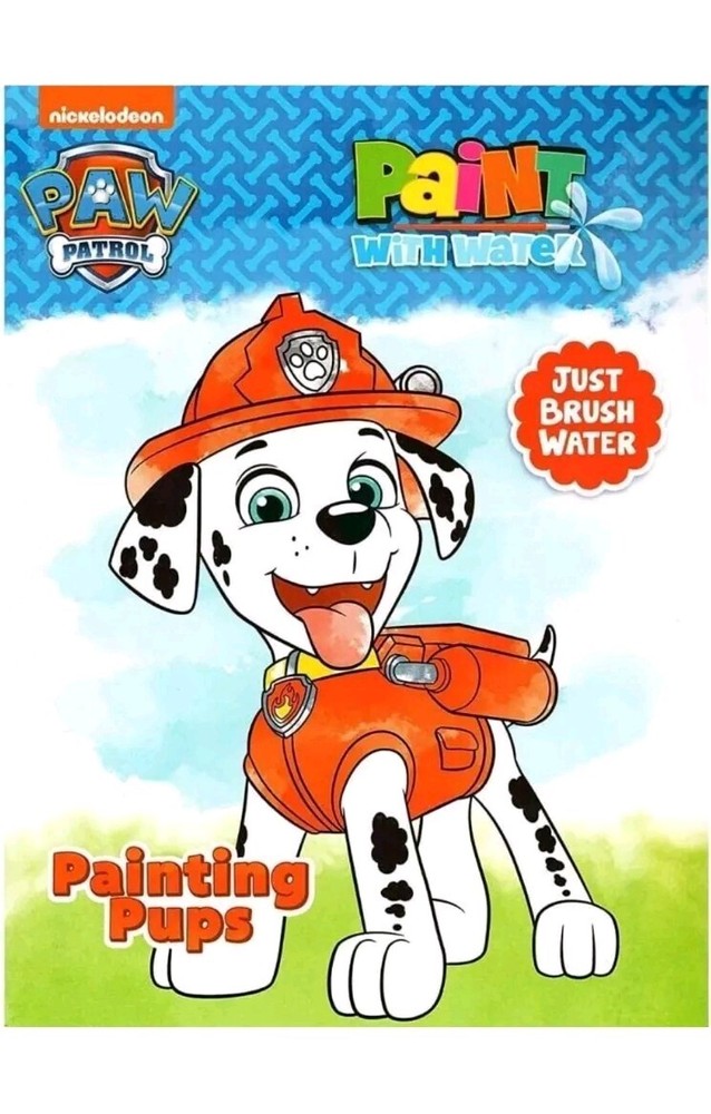 Nickelodeon Paw Patrol Marshall Paint With Water Book NEW