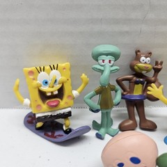SPONGEBOB SQUAREPANTS FIGURE LOT – Squidward Sandy Gary Patrick Pull Back Car