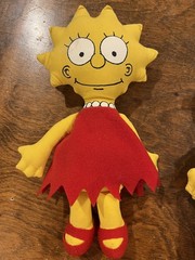 Lisa and Bart SIMPSON RAG DOLL DAN DEE 1990 Vintage
