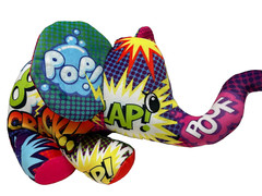 Large 16″ Cepia Pop Art Soft Plush Elephant Mammoth Cornelius or Mammoth Wham