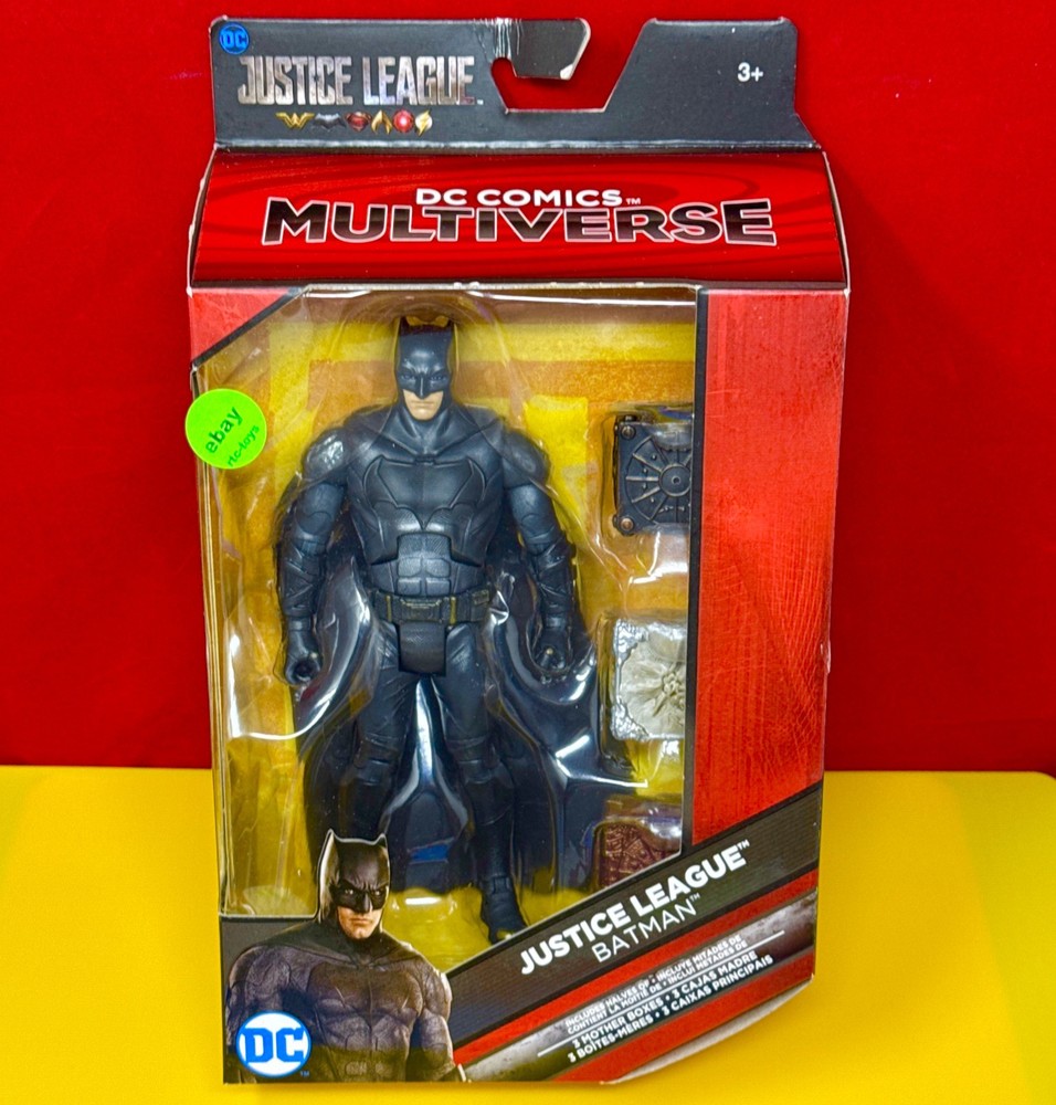 DC Comics Multiverse Justice League Movie Batman 6” Figure & Mother Boxes New