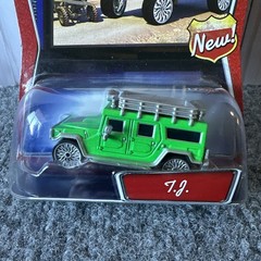 2007 DISNEY PIXAR CARS T.J.Green Hummer Die Cast 1:55 #M2956 MATTEL NIP