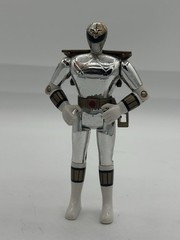Mighty Morphin Power Rangers 1995 Silver Ranger Bandai Action Figure