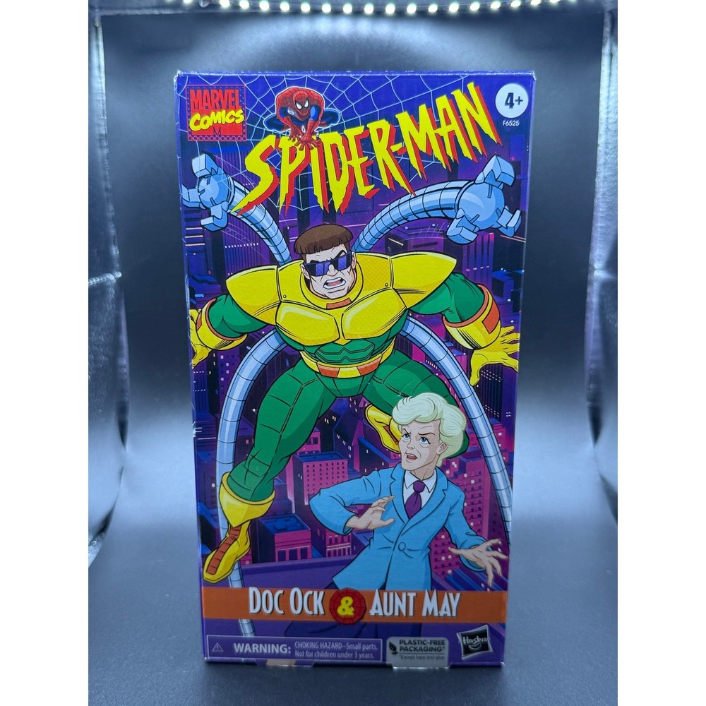 Marvel Legends Doc Ock Aunt May VHS 2 Pack Spider-man Retro NIB