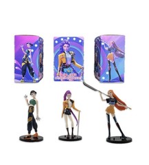 Kpop Demon Hunters 3 Pcs Action Figure with Base & Accessories & Original Boxes