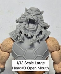 3d Print INBEATABLE BOY BATTLE BEAST HEAD#3 1:12 6″ Classified Legends SCALE