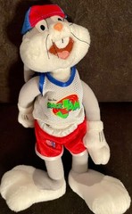 1996 Vintage Bugs Bunny McDonald’s Tune Squad Plush Toy Space Jam 8″