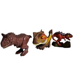 LOT OF 5 Small Hard Plastic Dinosaur Toy Figures ~Mattel Jurassic World & Others