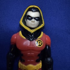 DC Spin Master 4” Hooded Robin – Red Black Yellow Batman Loose Figure Only