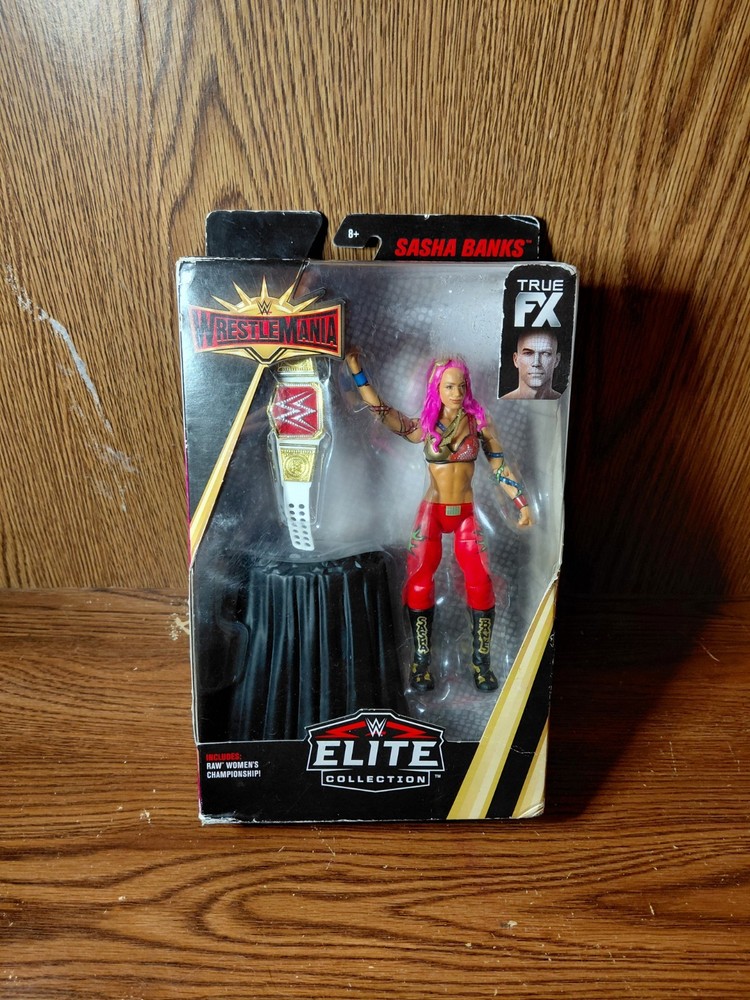 Wwe Elite Wrestlemania Sasha Banks Figure