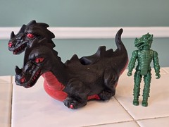 Vintage 1983 Dragonriders of the Styx Serpent Rider & Dragon Man READ DESC