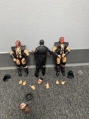 Wwe Elite Demolition Mr Fuji Set Ax Smash Head Swap Alternate Heads Figure Lot
