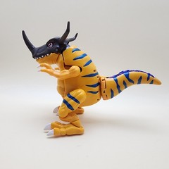 DIGIMON (Vintage 1999) METALGREYMON Greymon 6″ Digivolving [100% COMPLETE]