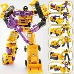 6 in 1 MINI Devastator Transformation Model MINI Devastator 22CM Action