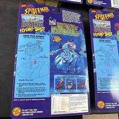 (4) SPIDER-MAN WEB SPLASHER HYDRO-BLAST ACTION FIGURE TOYBIZ NEW VENOM KAYAK