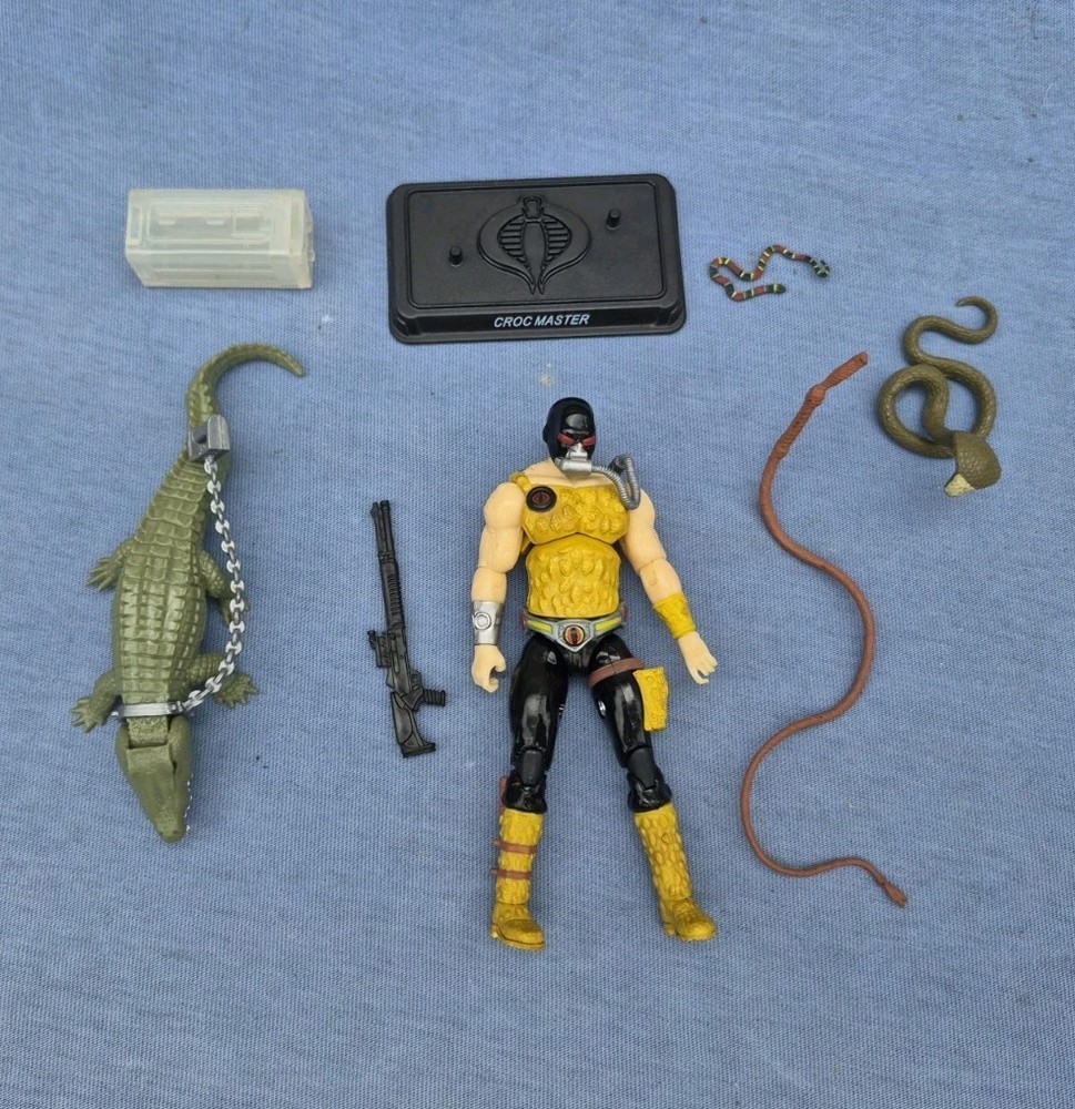 GI Joe Croc Master Figure 2008 Cobra Reptile Trainer 25th