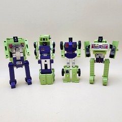 TRANSFORMERS G1 (1985) CONSTRUCTICONS Bonecrusher Scavenger Mixmaster Scrapper