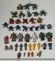 Large Lot Mini Figures Fistful Of Aliens Rare Various Space Figures 80s 90s
