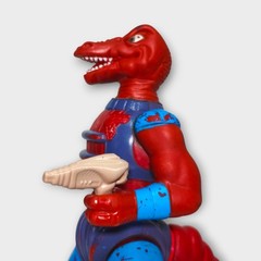 DINOSAUCERS GENGHIS REX 🇧🇷 GLASSLITE BRAZIL VINTAGE FIGURE REPRO TAIL 3D GUN