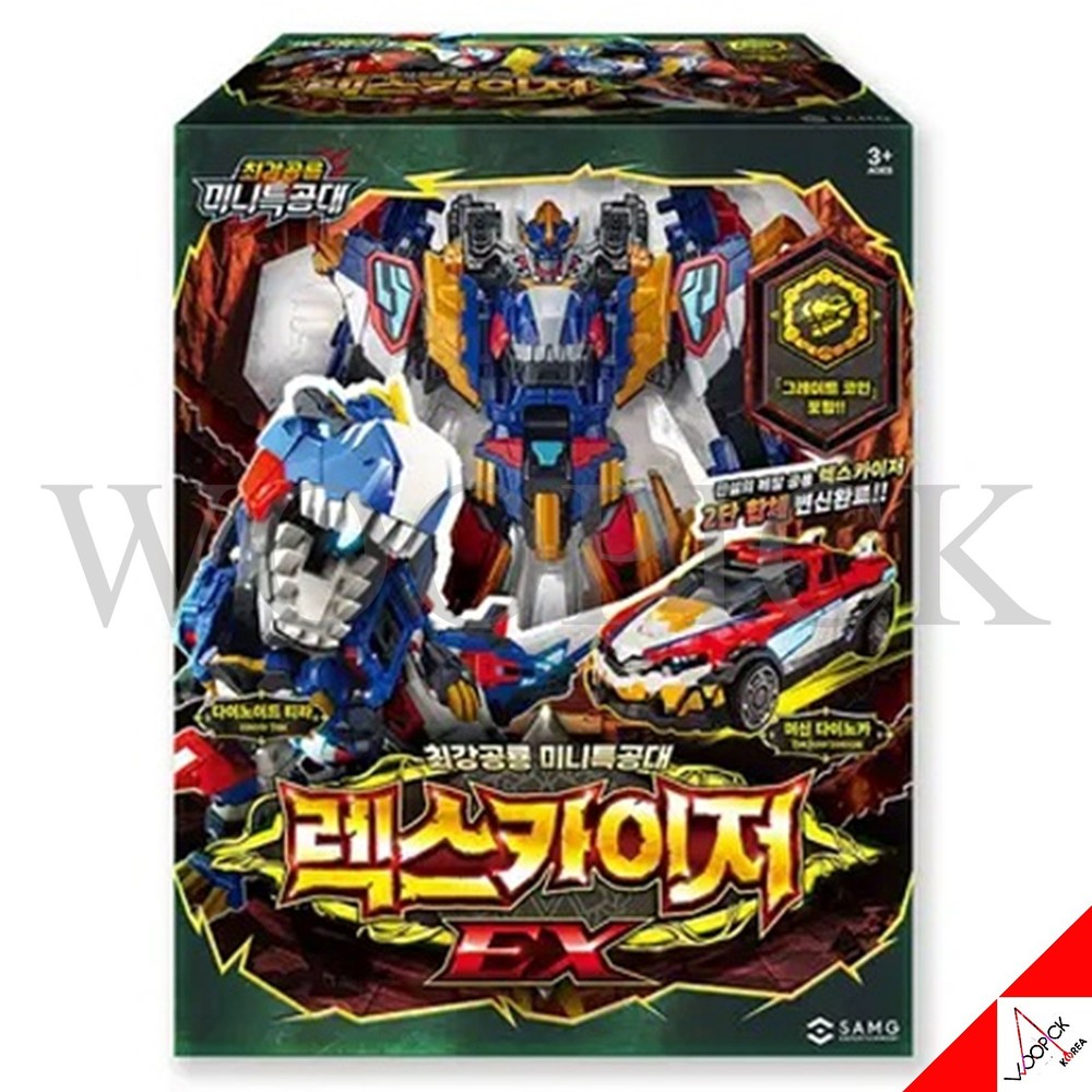 Miniforce Dinoid Warrior REX KAISER EX Transformer Robot 25cm Rexkaiser 2026