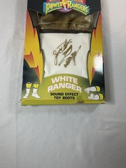 Jason David Frank Signed 1994 Mighty Morphin Power Ranger White Ranger Boots JDF