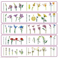 LOT OF 5!!!! MAX Build More Flowers Capsule – Long Flowers RANDOMLY CHOSEN