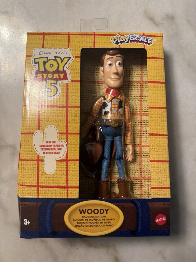 Disney and Pixar Toy Story 5 Woody Ragdoll Edition Figure, 7″ Playscale Movie
