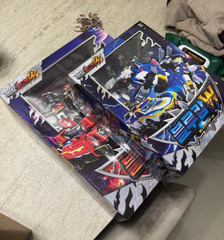 Metal Cardbot W Grand Blue Leon Blue Cop W Blion Integrated Robot Toy