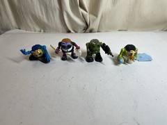 Lot of 4 Uncle Milton’s P-Brains Figurines 2004. Baby, Teacher, Soldier, Skater