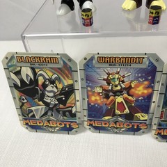 Medabots Action Figure Lot 7 Hasbro Takara Tomy 2.5” Mini Figures, Cards, Poster