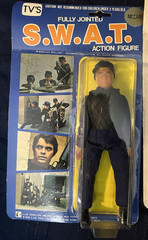 S.W.A.T Action Figures From 1975 & 1976 Fully Jointed Hondo, McCabe and Luca 8”