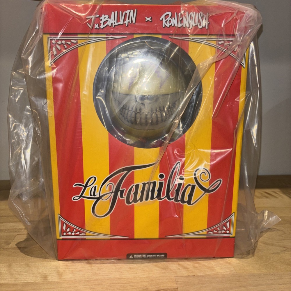 NIB Ron English & J. Balvin La Familia Grinning Vinyl Fig Ltd Ed NEVER OPENED